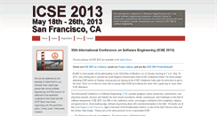 Desktop Screenshot of 2013.icse-conferences.org